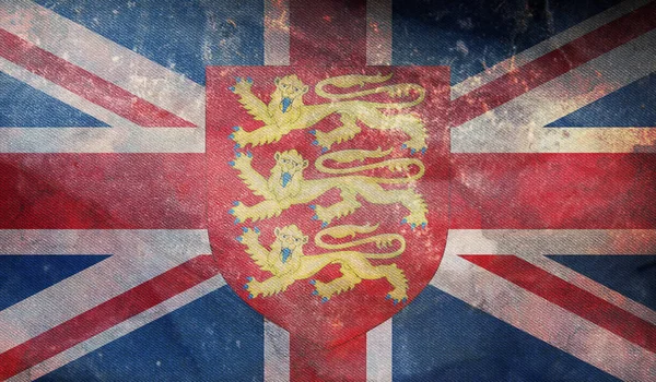 Bovenaanzicht Van Retro Vlag Van Royal Coat Arms United Kingdom — Stockfoto