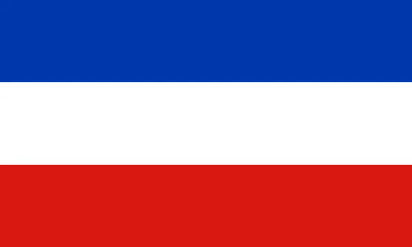 Vista Superior Bandera Schleswig Holstein República Federal Alemania Sin Asta —  Fotos de Stock