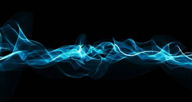 Ses dalgası. Renkli müzik titreşimleri. Parlak itici desen, tayftan yankılanan ses dalgası. Soyut müzik dalgaları titreşim grafiği.