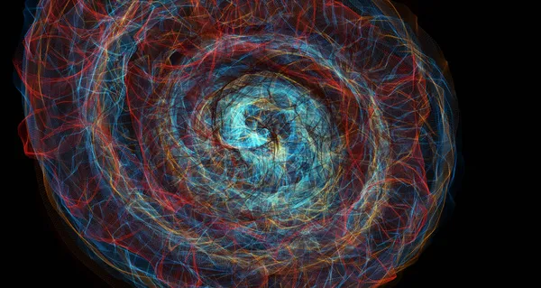 Gloeiende Kosmische Vortex Super Nova Illustratie Abstract Creatieve Moderne Kleurrijke — Stockfoto