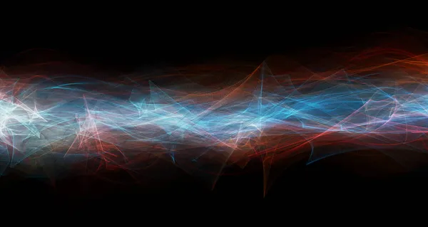 音频声波 五彩缤纷的音乐脉动 发光脉冲模式 回波音频波谱 摘要乐波振动图 — 图库照片