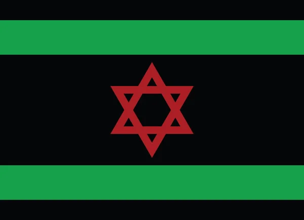 Κάτοψη Της Σημαίας Του Αφρικανικού Ισραήλ Δεκάτη Ιουνίου Ημέρα Ελευθερίας — Φωτογραφία Αρχείου