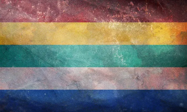 Vista Dall Alto Della Bandiera Transgender Pride Pennone Progettazione Dell — Foto Stock