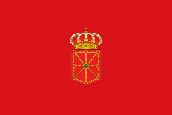 Vue Dessus Drapeau Navarra Espagne Voyage Espagnol Concept Patriote Pas — Photo