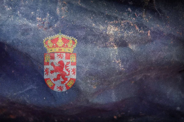 스페인의 사진에는 새겨져 스페인 애국자 개념이야 깃대는 레이아웃 플래그 — 스톡 사진