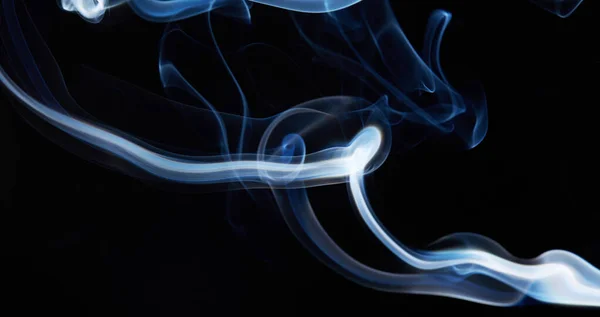 Smoke Black Background Abstract Blur Motion Wave Swirl Wisp Smoke — Stock Photo, Image