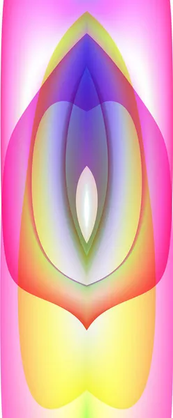 Abstract Colorfull Lines Shapes Imitating Female Vagina Visual Allegories Metaphors —  Fotos de Stock