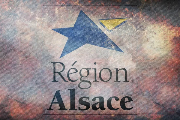 Top View Retroflag Former Region Alsace France Grunge Texture French — Stock Photo, Image