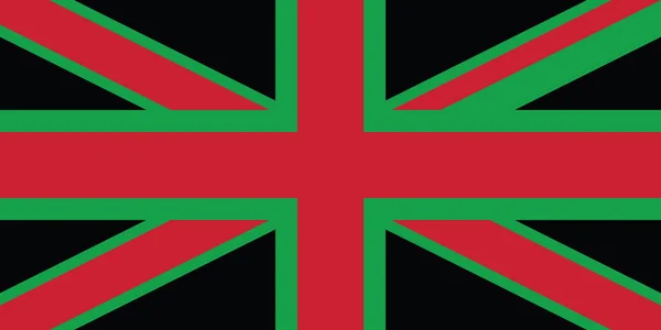 Ovanifrån Flaggan Afrikanska Förenade Kungariket Stor Brittisk Juneteenth Freedom Day — Stockfoto