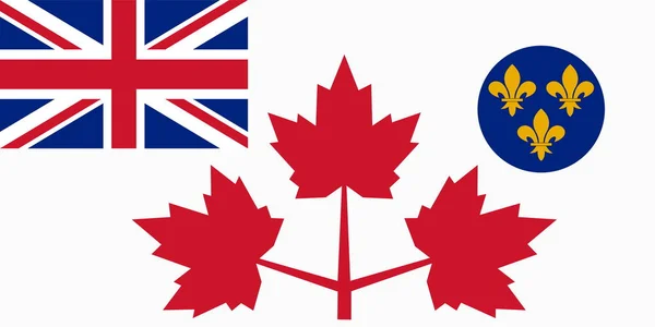 1939年加拿大陆军国旗的最高视图 加拿大 加拿大旅行和爱国心的概念 没有旗杆 平面设计 国旗背景 — 图库照片