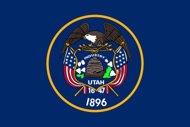 Utah 1913 2011, ABD bayrağı, bayrak direği yok. Uçak tasarım düzeni Bayrak arkaplanı