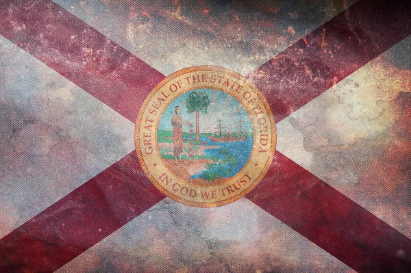 Top View Van Florida 1900 1985 Usa Vlag Geen Vlaggenmast — Stockfoto