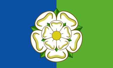 East Riding Of Yorkshire ilçesinin en iyi manzarası, Birleşik Krallık bayrağı. Büyük Britanya Birleşik Krallığı, İngiltere. Bayrak direği yok. Uçak tasarımı, tasarım. Bayrak arkaplanı