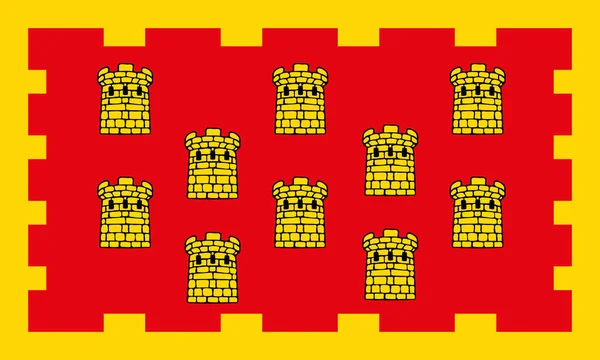 Ovanifrån Greater Manchester Variant County Storbritannien Flagga Grevskapet Förenade Kungariket — Stockfoto