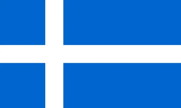 Top View Shetland County Flag County United Kingdom Great Britain — Stock Photo, Image