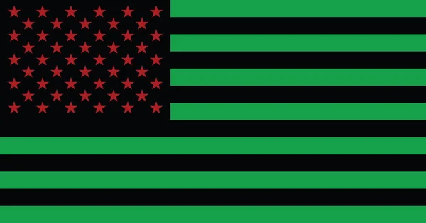 Top View Flag African Americans Untied States America Inglés Usa — Foto de Stock