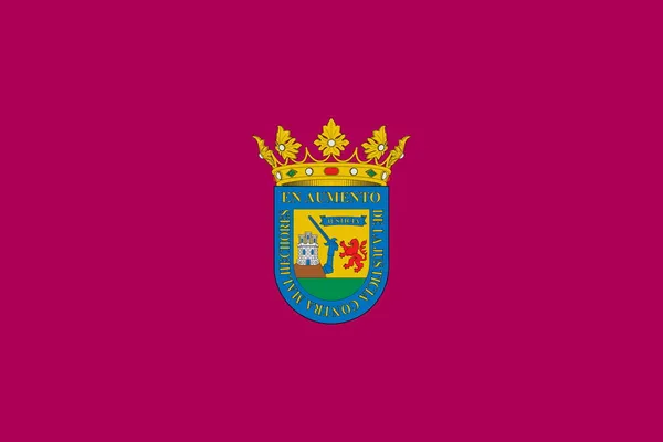 스페인 꼭대기 스페인 애국자 개념이야 깃대는 비행기 플래그 — 스톡 사진