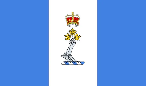 Κάτοψη Της Σημαίας Του College Militaire Royal Saint Jean Καναδάς — Φωτογραφία Αρχείου