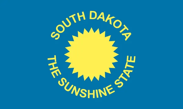 南达科他州的头像1909年1963年 美国国旗 没有旗杆 平面设计布局旗帜背景 — 图库照片