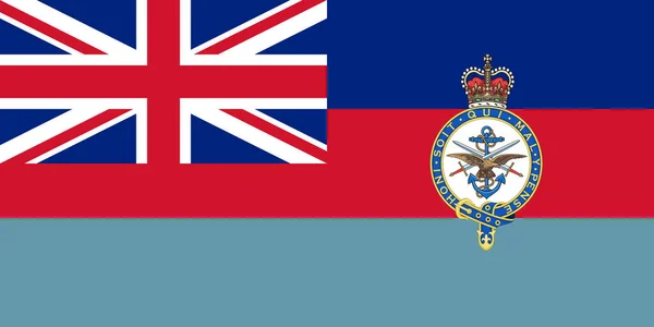 Vista Superior Bandeira Chefe Estado Maior Defesa Bandeira Reino Unido — Fotografia de Stock