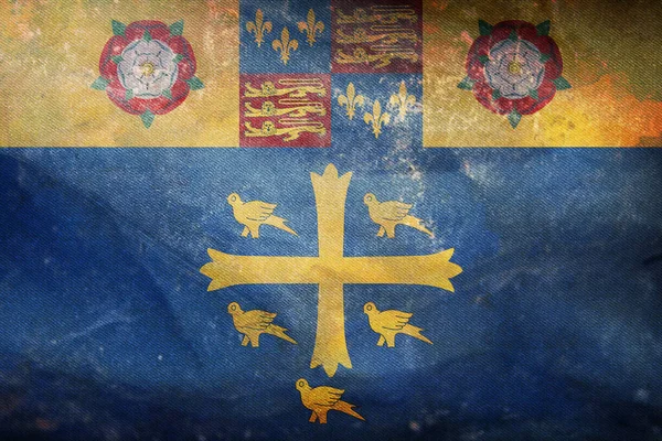 Bovenaanzicht Van Retro Vlag Van Standard Westminster Abbey Kopie Grunge — Stockfoto