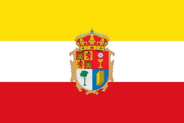 Vista Superior Bandera Provincia Cuenca España Concepto Español Viaje Patriota — Foto de Stock