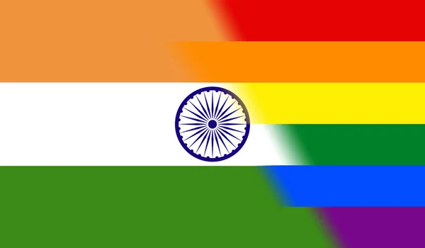 Pohled Shora Indickou Vlajku Žádný Vlajkový Stožár Letecký Design Dispozice — Stock fotografie