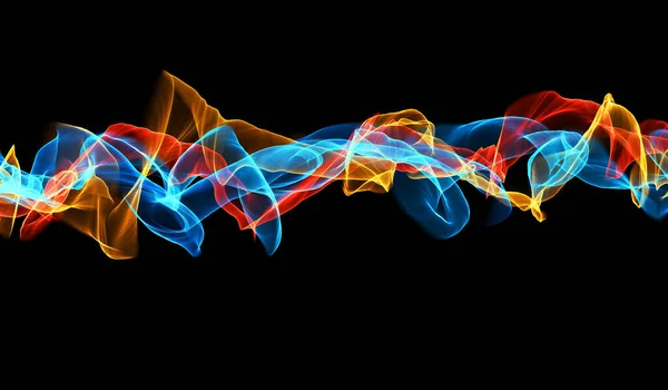 Abstrakte Glühende Linien Hintergrund Wellenförmige Form Neonfarbenen Linienstruktur Schallwellenrhythmus Pulshintergrund — Stockfoto