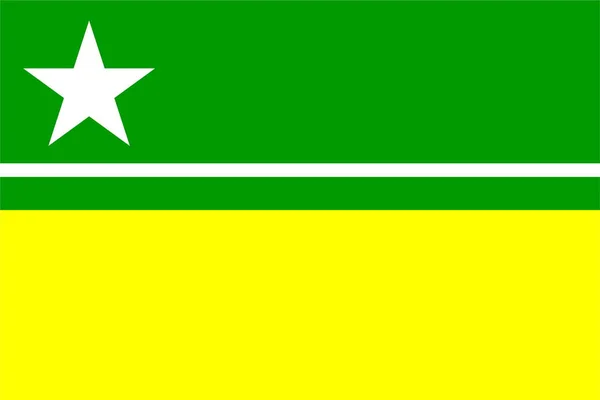 巴西Boa Vista国旗的顶视图 巴西旅游和爱国心的概念 没有旗杆 平面设计 国旗背景 — 图库照片