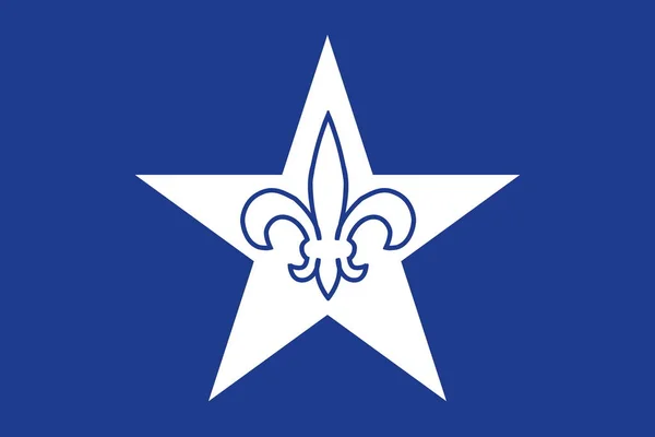 국기의 경관은 프랑스의 프랑키아 아메리칸이다 프랑스 애국자 깃대는 비행기 플래그 — 스톡 사진