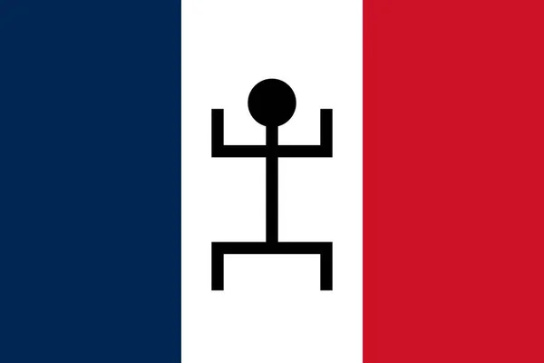 Вид Сверху Флага Французского Судана 1958 1959 Года Франция Французский — стоковое фото