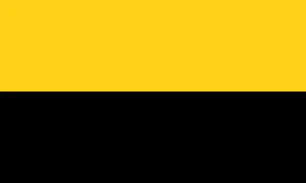 ザクセン アンハルト州の旗のトップビュー ドイツ連邦共和国 旗竿はない 平面設計 レイアウト 旗の背景 — ストック写真