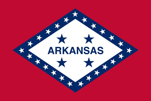 Top View Arkansas 1923 Usa Flag Flagpole Plane Design Layout — Stock Photo, Image