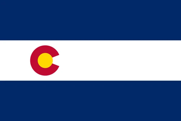 科罗拉多1911的头像 美国国旗 没有旗杆 平面设计布局旗帜背景 — 图库照片