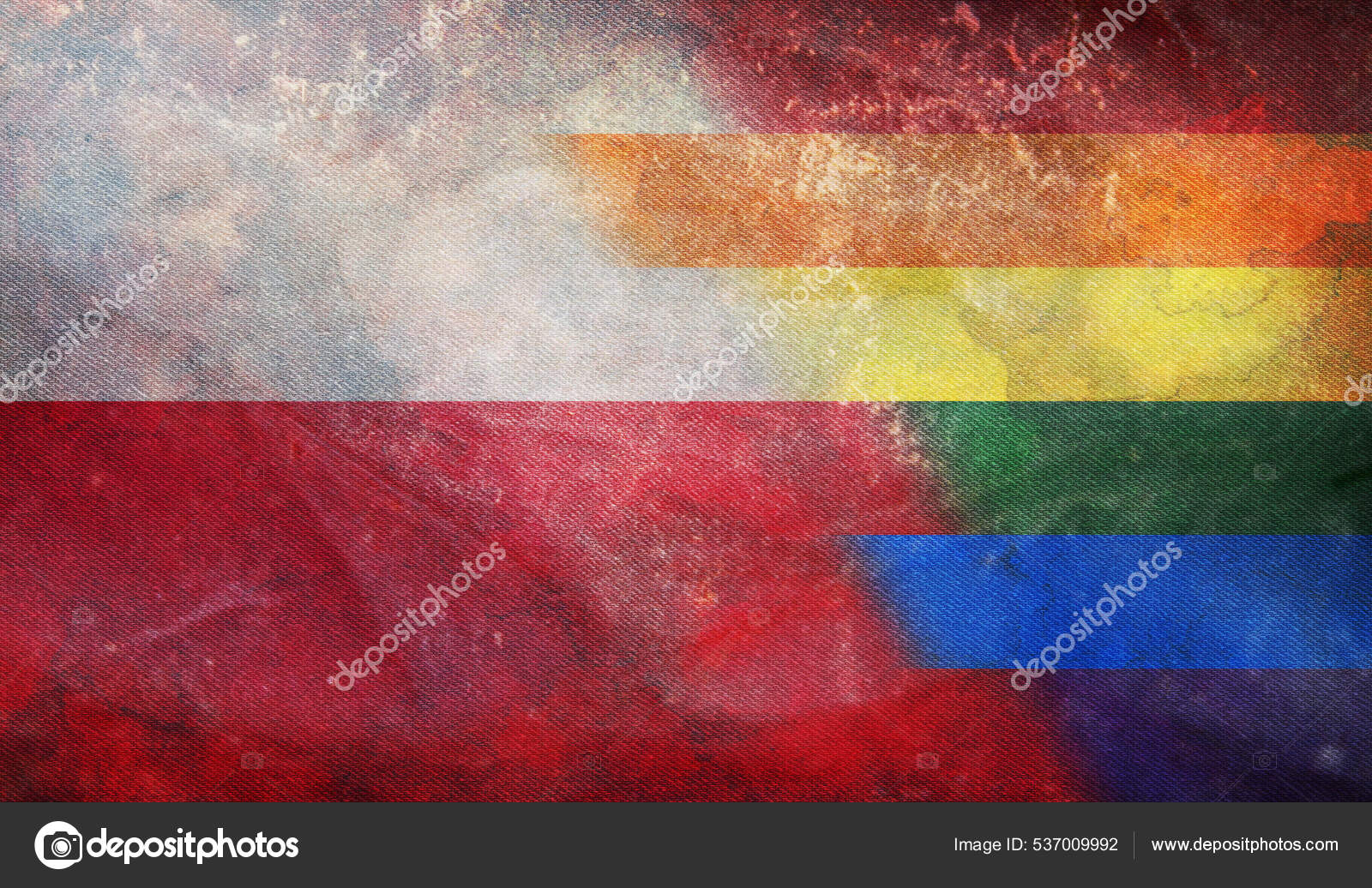 Top View National Lgbt Retro Flag Poland Grunge Texture Flagpole — Stock  Photo © Mermolenko #537009992, image size:1600x1036