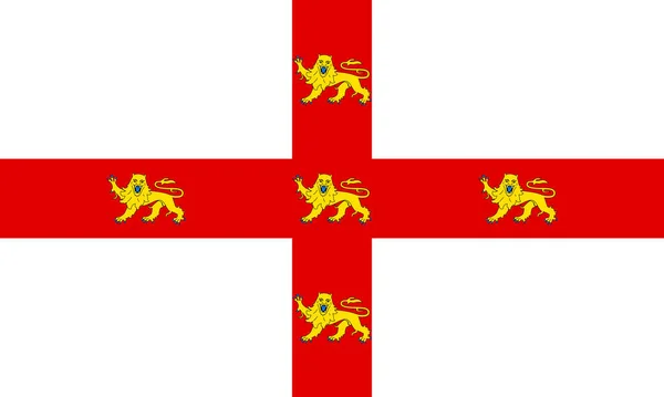 Draufsicht Auf York Britische Flagge Vereinigtes Königreich Großbritannien England Kein — Stockfoto