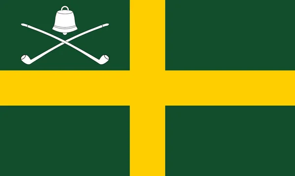 Vista Superior Bandeira Aldeia Wreay Bandeira Reino Unido Grã Bretanha — Fotografia de Stock