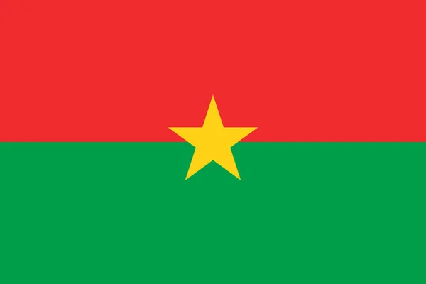 Top View Official Flag Burkina Faso Travel Patriot Concept Flagpole — Stock Photo, Image