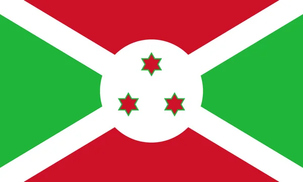Вид Офіційний Прапор Бурунді Подорожей Патріотичних Концепцій Ніякого Флагштока Плановий — стокове фото