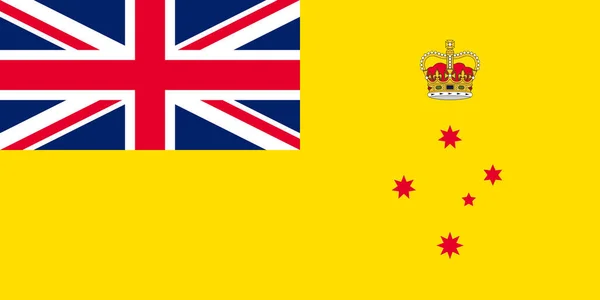 Vista Superior Bandera Gobernador Victoria Australia Viajes Australianos Concepto Patriota —  Fotos de Stock