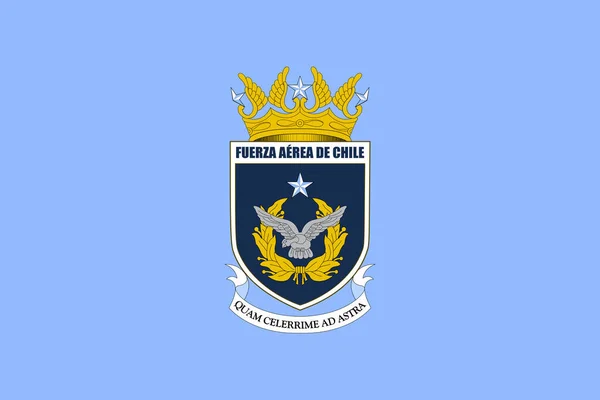 Ansicht Der Chilenischen Luftwaffe Von Oben Chilenisches Reise Und Patriotenkonzept — Stockfoto