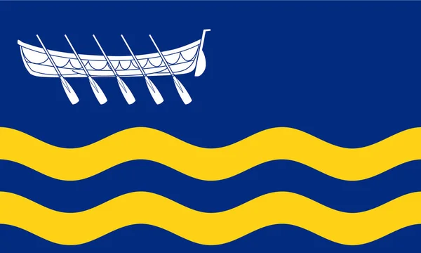 세인트앤즈의 꼭대기 영국의 깃대는 플래그 — 스톡 사진
