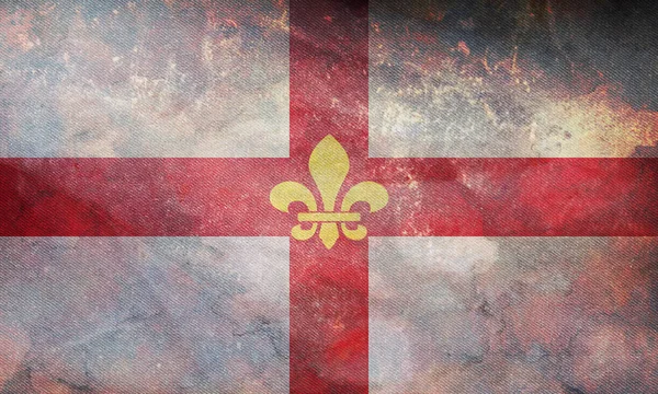Bovenaanzicht Van Lincoln Retro Vlag Met Grunge Textuur Verenigd Koninkrijk — Stockfoto