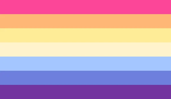 Top View Them Lesbian Pride Flag Flagpole Plane Design Layout — Fotografia de Stock