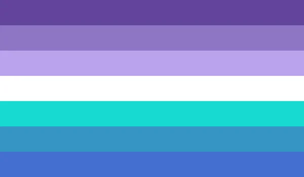 Top View Fae Lesbian Pride Flag Flagpole Plane Design Layout — стоковое фото
