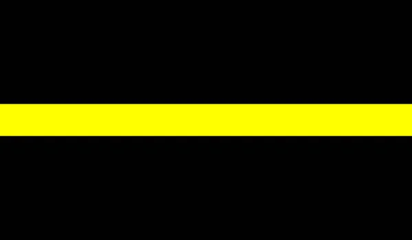 Top View Yellow Line Flag Flagpole Plane Design Layout Flag — Stock Photo, Image