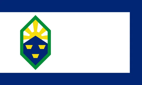 科罗拉多州科罗拉多州的科罗拉多州斯普林斯市 美国旅行和爱国心的概念 没有旗杆 平面设计 国旗背景 — 图库照片