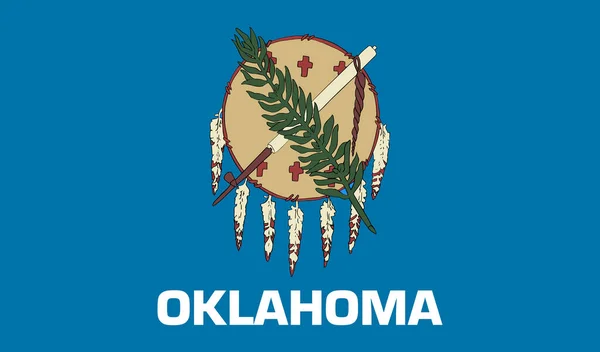 Top Uitzicht Oklahoma 1988 2006 Usa Vlag Geen Vlaggenmast Vlakke — Stockfoto