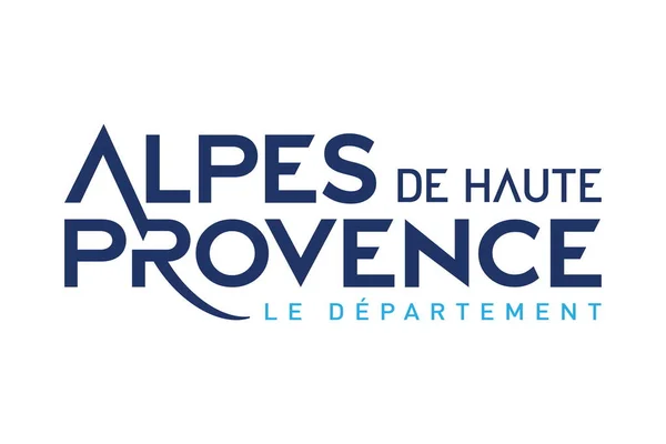Vista Superior Del Departamento Bandera Alpes Haute Provence Francia Concepto —  Fotos de Stock