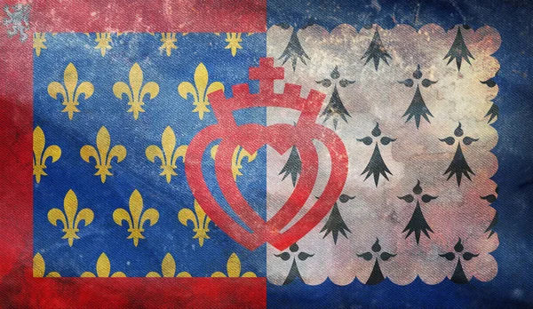 Pohled Shora Pays Loire Francie Grunge Texturou Francouzský Vlastenec Cestovní — Stock fotografie